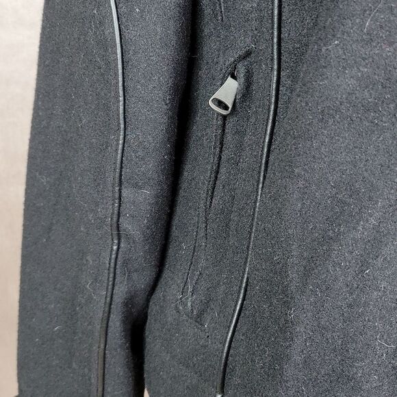 INTERNATIONAL CONCEPTS Black Wool Coat Large - Picture 3 of 10